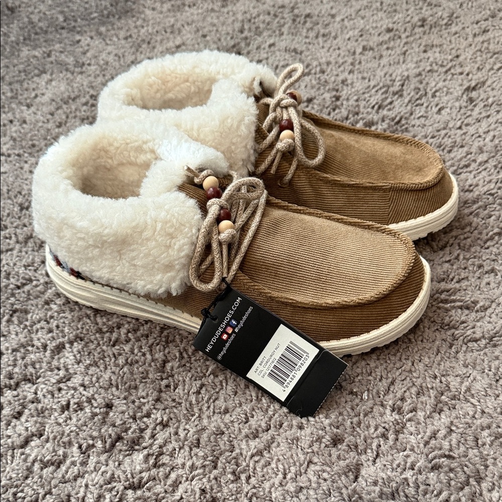 Hey Dude Corduroy Nut Ankle Shoes